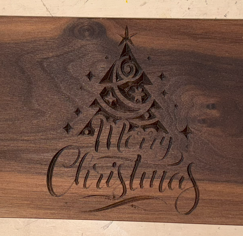 Walnut Christmas Charcuterie Board