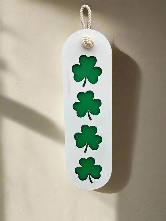 Shamrock hanging plaque