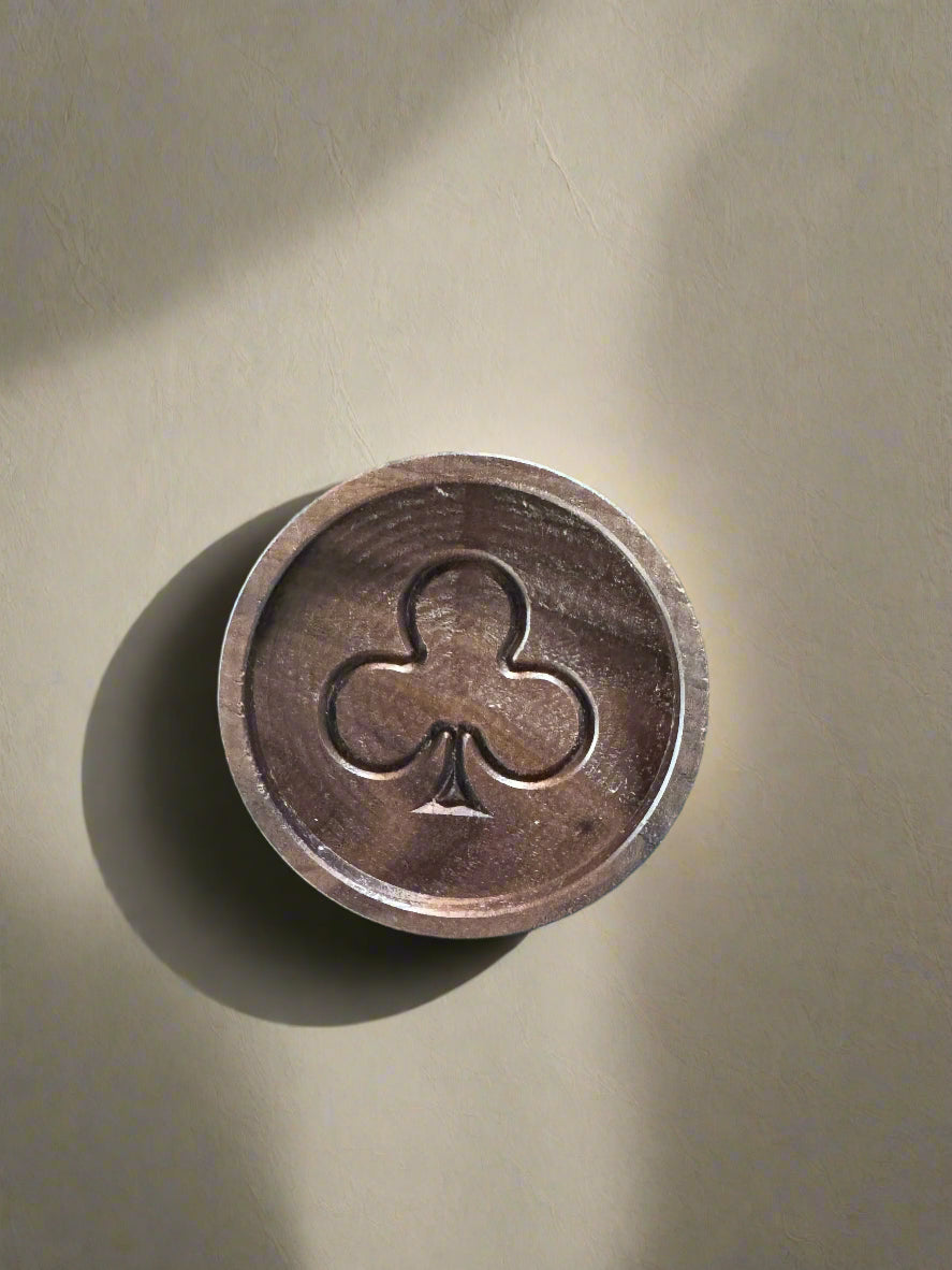 Walnut Poker Coasters