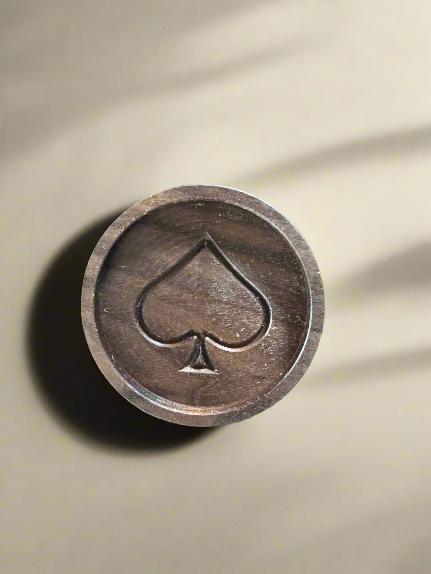 Walnut Poker Coasters