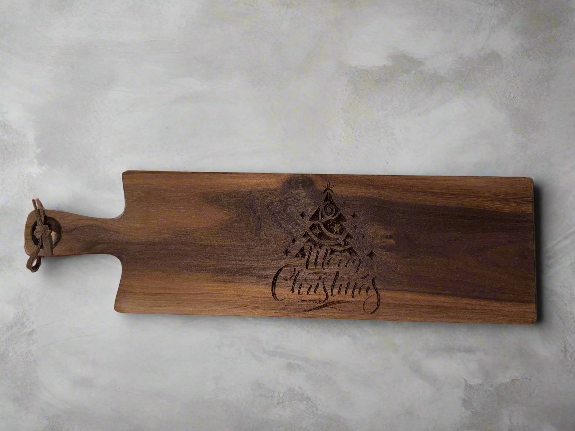 Walnut Christmas Charcuterie Board