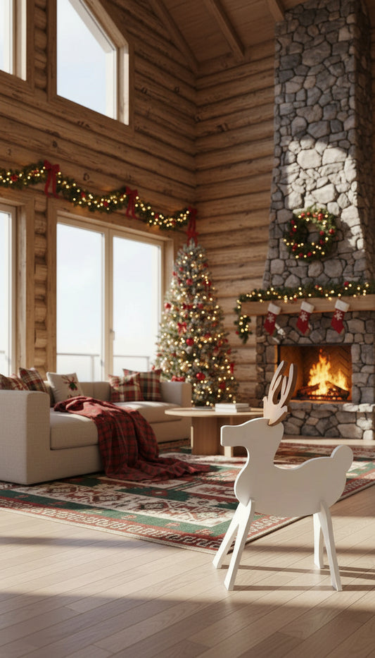 Wood Interlocking Reindeer